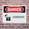 Signmission Corrosive Danger Sign, Plastic, 10in W x 7in L, 2PK OS-2PACK-DS-P-710-L-2003 - alternate 5